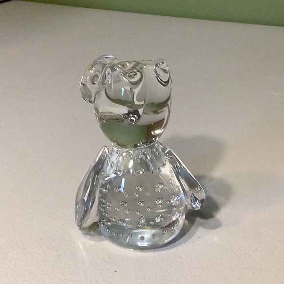 American Cut Crystal Corp. clear owl paperweight - Picture 2 of 4